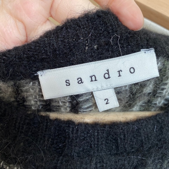 Sandro Camouflage Mohair-blend Sweater - Picture 4 of 5